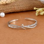 bolt silver bangle