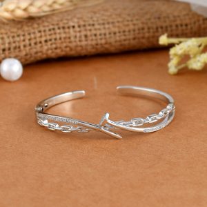 Bolt Silver Bangle - Image 1