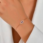 evil eye minimal bracelet