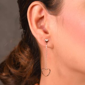 Heart Charm Earrings - Image 1