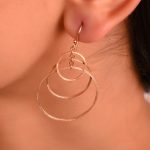 light rose earrings