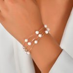 pearl silver bracelet